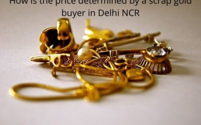 How is the price determined by a scrap gold buyer in Delhi NCR